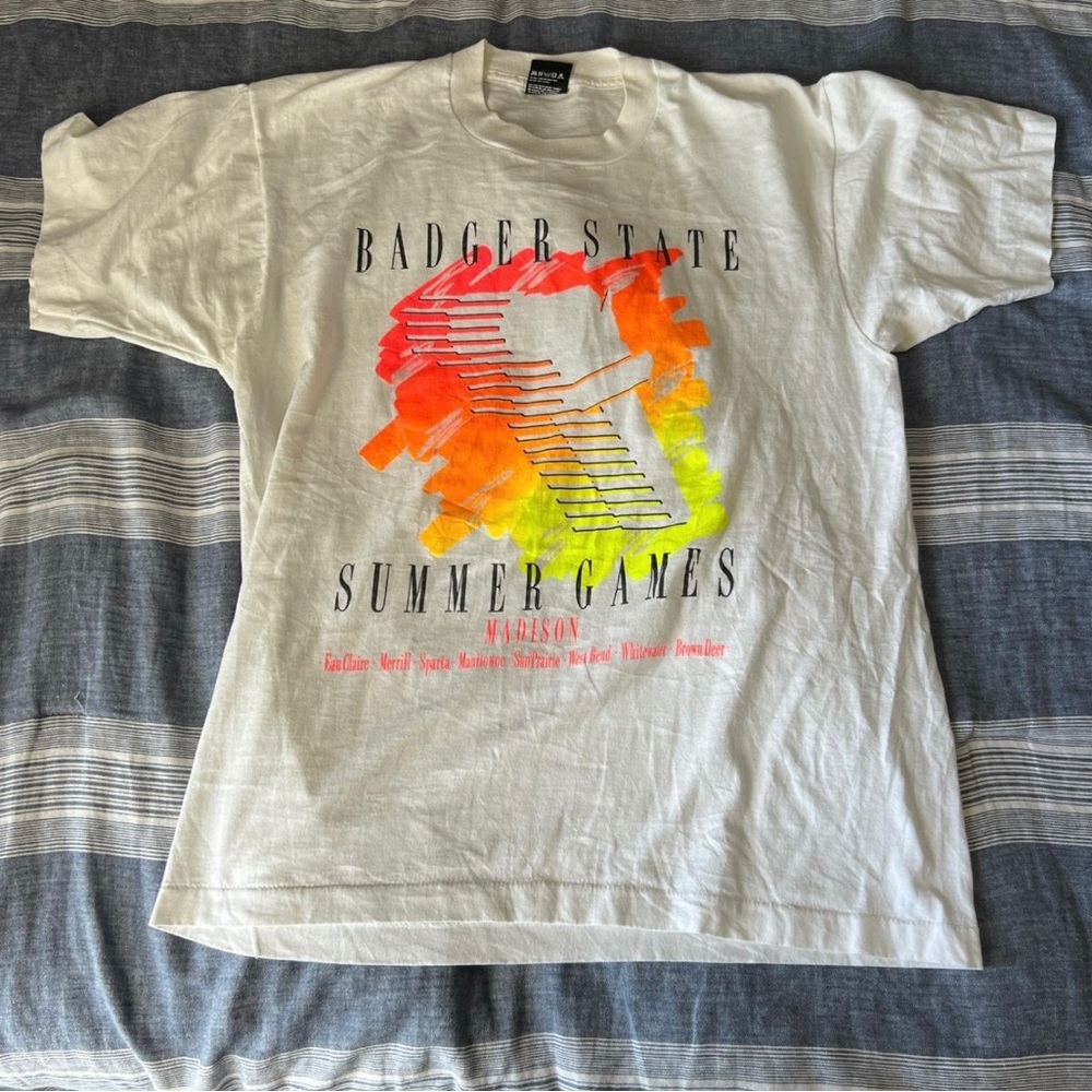 90s Single Stitch Vintage Badger State Summer Games Tee